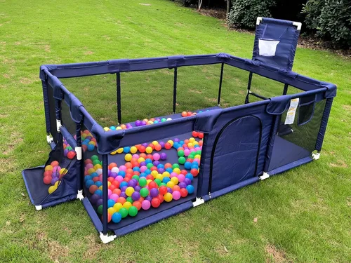 Gaorui Pozo grande de pelotas para bebés para niños – Corralito portátil para interiores y exteriores, para niños pequeños, juegos de seguridad para