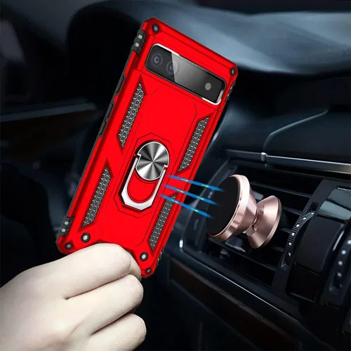 Miniatura 6 de Funda para Pixel 6a, Google Pixel 6A con protector de pantalla HD, [grado militar de 16 pies probada en caídas], anillo protector a prueba de golpes