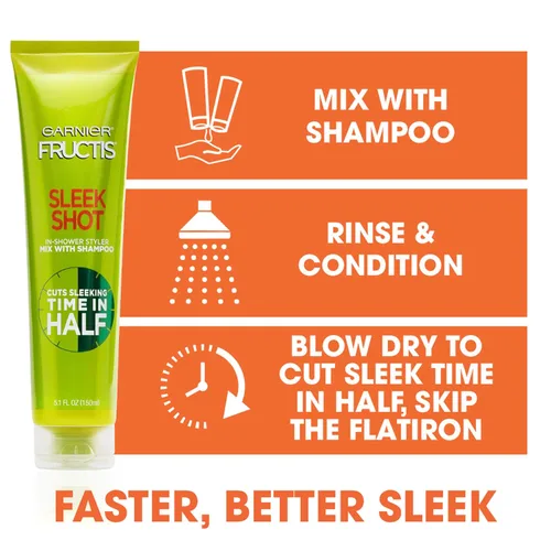 Miniatura 5 de Garnier Cuidado del cabello Fructis Sleek Shot para la ducha Styler, 5.1 onzas líquidas