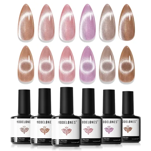 Miniatura 29 de Modelones Imán de uñas de gel de ojo de gato, herramienta magnética 8 en 1 para uñas de gel, varita magnética fuerte para arte de uñas con bola