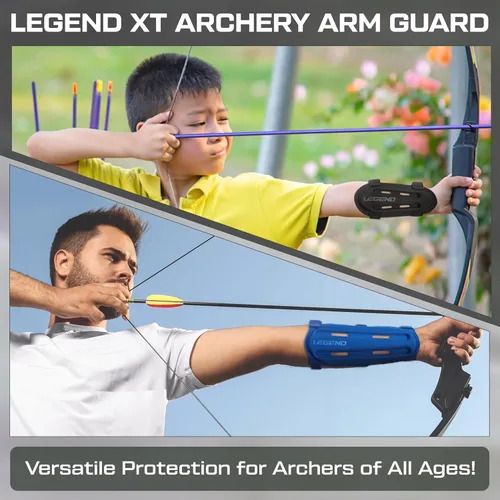 Miniatura 5 de Legend Armguard XT - Protector de brazo para tiro con arco - Diseño ventilado en espuma EVA termoformada - Protector de antebrazo con cobertura