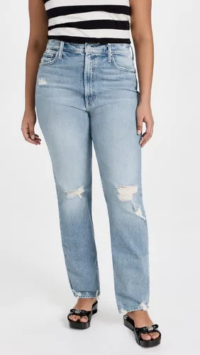 Miniatura 2 de MOTHER Jeans Rider Skimp de talle alto para mujer, Negro