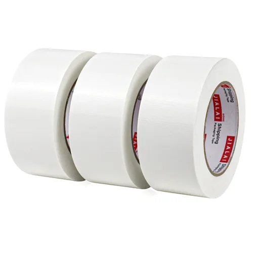 JIALAI HOME Cinta Adhesiva para Conductos de Uso Pesado - Cinta Adhesiva Blanca para Conductos 2 Pulgadas x 30 Yardas Paquete de 3, 8.27 mil, Blanco