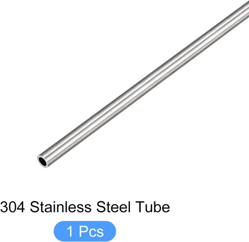 Miniatura 5 de METALLIXITY Tubo de acero inoxidable 304 (0.079 in de diámetro x 0.012 in de profundidad x 9.843 in de largo), tubo recto - para muebles del hogar