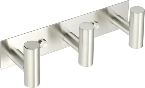 Miniatura 8 de Alise - Perchero negro para sombreros y abrigos con 3 ganchos para montaje en pared Self Adhesive or Wall Drilling,Wall Hooks for Hanging Robes