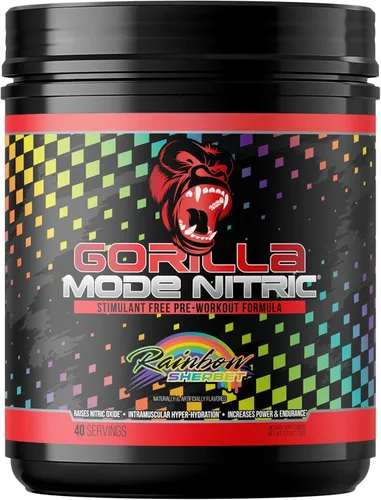 Miniatura 9 de Gorilla Mode Nitric - Preentrenamiento Sin Estimulantes Mejorado – El Mejor Sabor y Más Efectivo Preentrenamiento Sin Estimulantes/Bombas Masivas ·