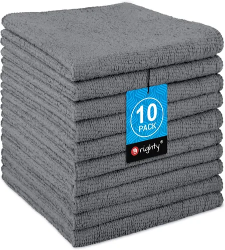 Miniatura 28 de Orighty Paquete de 5 toallas faciales de microfibra, altamente absorbentes y suaves al tacto, toallas de mano para baño, hotel, spa y gimnasio, 11.5