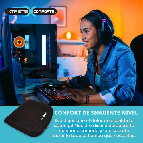 Miniatura 8 de Xtreme Comforts Cojines de asiento Cojines de silla de oficina para escritorio, automóvil, silla de ruedas Cojín ergonómico de espuma