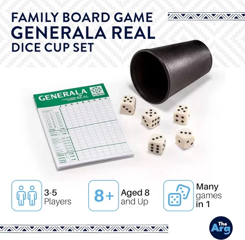 Miniatura 2 de Juegos de mesa - Generala Real Juego de dados - Juegos para amigos y familiares Regalos de cumpleaños para mujeres - Regalos para hombres