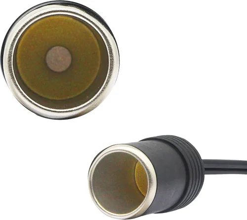 Miniatura 5 de CERRXIAN 1 a 3 encendedor de cigarrillos de coche 12v 24v adaptador de cargador de alimentación 3 vías divisor hembra enchufe cable de extensión