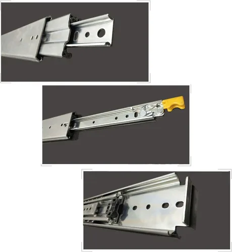 Miniatura 8 de Diapositivas industriales ultra resistentes para cajones de extensión completa de 485.0 lbs, deslizadores de cajones con rodamiento de bolas