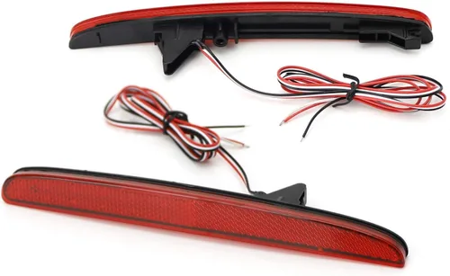 Miniatura 9 de iJDMTOY luces LED de reflector de parachoques de lente roja 24-SMD compatibles con Honda Civic Hatchback 2017-21, SI o Sedan Tipo-R, función como