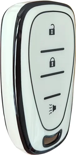 Miniatura 4 de para llavero de Chevy Carcasa de entrada sin llave Compatible con Chevy Spark Traverse Equinox Trailblazer Trax 3 botones Funda inteligente