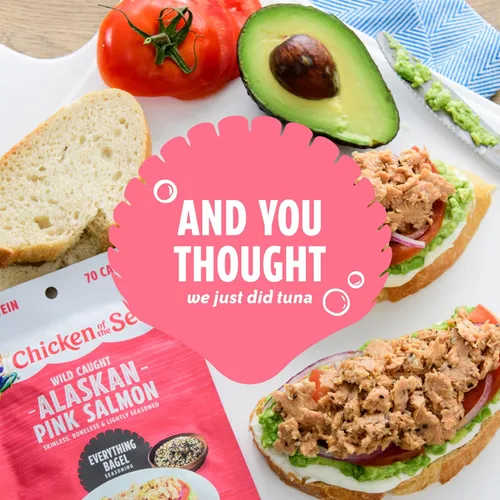 Miniatura 6 de Chicken of the Sea Salmón rosa de Alaska, paquetes de 2.5 oz. (Caja de 12), salmón capturado en la naturaleza, condimento para bagel de todo tipo