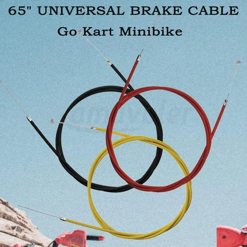 Miniatura 3 de Cable de freno de 65 pulgadas para la mayoría de Go Kart Yerf Dog Manco Bandit Critter 415 104B 4316 1492 Kartco Rotary 486 Azusa 2251-B Predator
