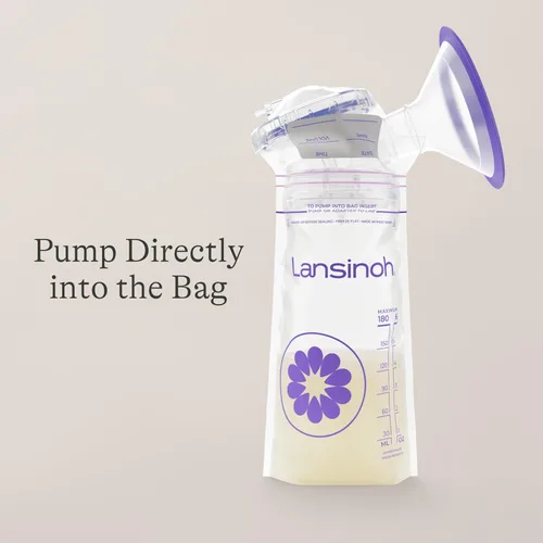 Miniatura 8 de Bolsas de almacenamiento de leche materna Lansinoh, paquete de valor de 200 unidades, artículos esenciales para bebés, bolsas de leche materna
