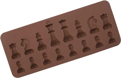 Miniatura 9 de Forma de ajedrez de chocolate de silicona para bricolaje, cera derretida para hornear, decoración para fiestas de cumpleaños, bodas, aniversarios