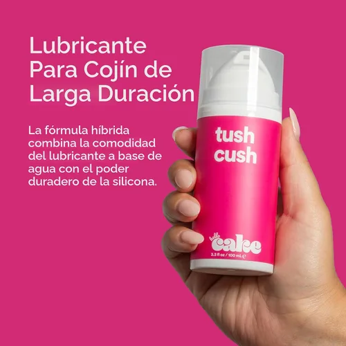 Miniatura 5 de Hello Cake Tush Cush, lubricante personal a base de silicona y agua, formulado para uso anal, lubricante híbrido para hombres, mujeres y parejas