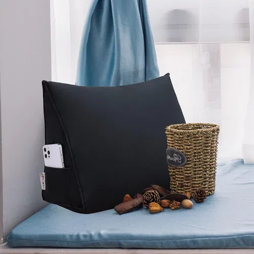Miniatura 5 de Cojín de cuña triangular grande, almohada triangular de cuña cabecero extraíble, cabecero extra grande, almohada de cuña de lectura, almohada