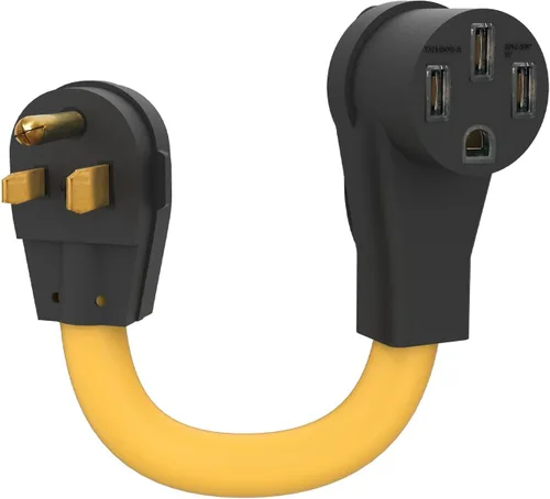 Cable adaptador NEMA 6-50P a 14-50R, 125V/250V enchufe macho de 3 clavijas para soldador a 50 Amp 4 clavijas hembra EV de nivel 2 grado industrial
