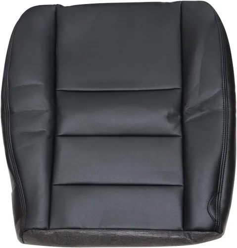 SecosAutoparts Funda de cuero de repuesto para asiento delantero del lado del conductor, color negro, compatible con Ford F-250 F-350 F-450 F-550