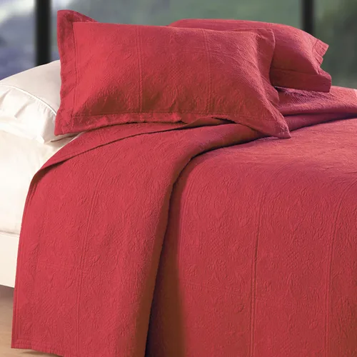 C&F Home Matelasse de ladrillo matrimonial/queen, 1 edredón matrimonial/queen de ladrillo