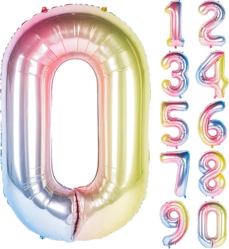 Miniatura 6 de Globos de 40 pulgadas para inflar con helio, de película de aluminio, para fiestas, cierre manual (púrpura 0)