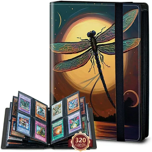 Miniatura 56 de Rossy Carpeta de tarjetas con 4 bolsillos, carpeta de tarjetas intercambiables, álbum de colección de tarjetas, para 160 tarjetas, carpeta