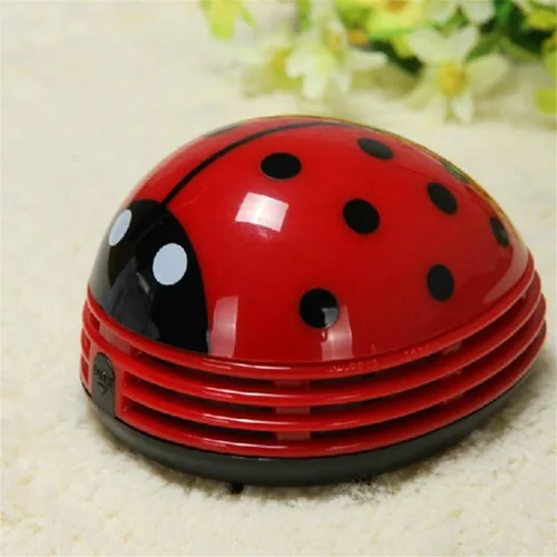Miniatura 6 de Mariquita de dibujos animados mini aspiradora barredora de polvo inalámbrico esquina escritorio aspiradora mini lindo hogar oficina