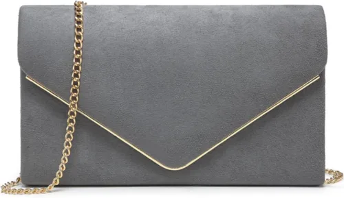 Bolsos de mano Dasein para mujer, de ante sintética, para noche, formales para fiestas, bodas, cócteles, graduación