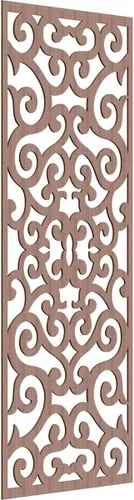 Miniatura 18 de Eveline - Paneles decorativos de pared de madera con calado, 13 3/8 pulgadas de ancho x 34 3/8 pulgadas de alto x 3/8 de alto, roble rojo rojo