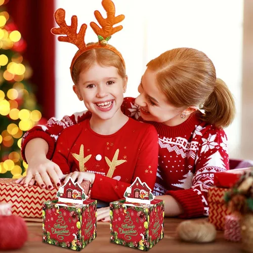 Miniatura 6 de Soportes para dinero de Navidad, caja sorpresa para dinero, kit de extracción de pastel de dinero, bolsas de Navidad para regalos con 30 cajas