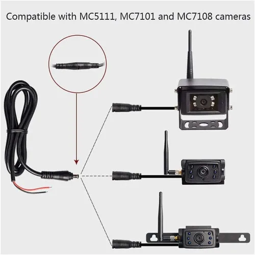Miniatura 2 de Haloview Adaptador de cable de alimentación DC para cámara MC7108/MC5111/MC7101/MC5101