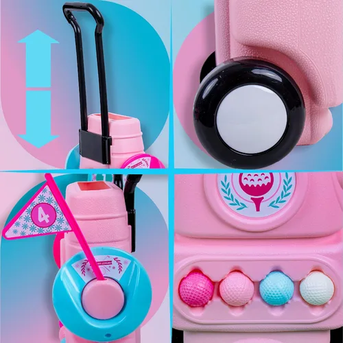 Miniatura 4 de Hapinest Juego de golf para niña pequeña, color rosa