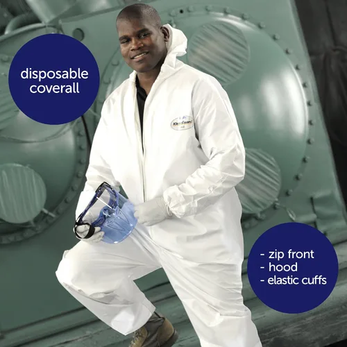 Miniatura 3 de KLEENGUARD - 3600044324 44324 A40 Elastic-Cuff and Ankles Hooded Coveralls White