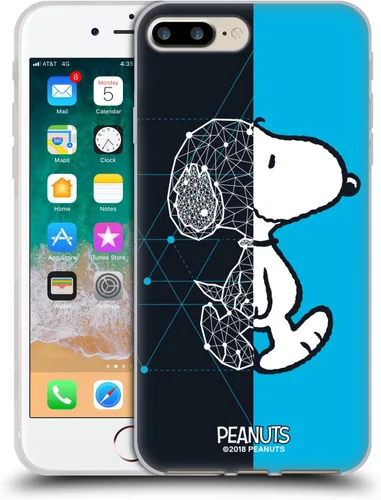 Miniatura 226 de Head Case Designs Funda de gel con licencia oficial de Peanuts Snoopy & Woodstock Halfs and Laughs [protección de grado militar] compatible