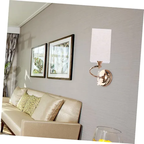 Miniatura 6 de DECHOUS Elegante pantalla cuadrada de tela para lámpara sobre bombilla para luces, fácil de instalar, regalo