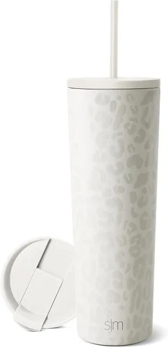 Miniatura 54 de Simple Modern- Vaso con aislamiento, c/tapa y pajilla Taza de viaje Botella de agua de ac. inox. reutilizable Unisex Colecc. Classic 24 oz