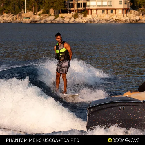 Miniatura 9 de Body Glove Phantom - Chaleco salvavidas de neopreno para hombre, aprobado por USCG y Transport Canada, PFD, ligero, ideal para lancha, pesca, kayak