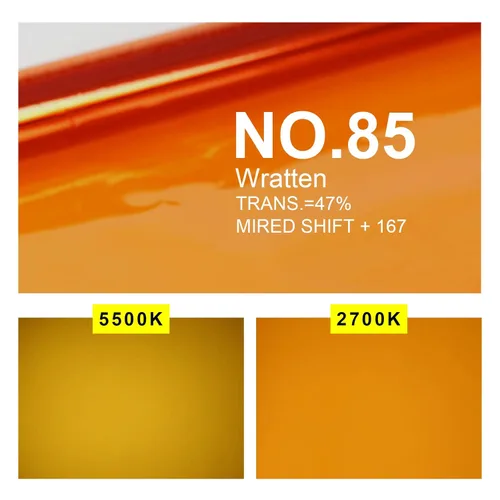 Miniatura 7 de Selens 4 piezas de filtros de geles de iluminación de 16 x 20 pulgadas, película de corrección de color naranja, hojas de plástico, CTO completo 4