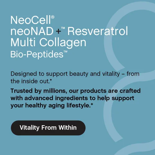 Miniatura 7 de NeoCell Suplemento de resveratrol NAD+ con biopéptidos de colágeno múltiple 1,000 mg 60 cápsulas Apoya el envejecimiento saludable