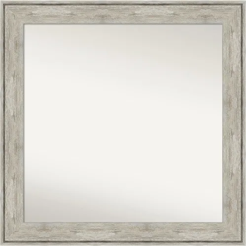 Miniatura 473 de Amanti Art Espejo de baño plateado para sobre fregadero, 28 x 47 pulgadas, espejo rectangular de plata imperial, marco de madera tradicional de gran