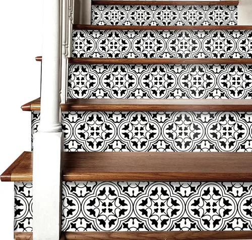 Miniatura 3 de Bleucoin Calcomanías de azulejos de Tánger para cocina, baño, salpicaduras, impermeables, extraíbles, ecológicas, calcomanías de vinilo