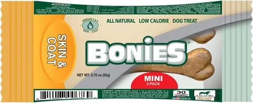 Miniatura 22 de Bonies Aliento natural y fórmula dental de tamaño mini, un solo hueso, ingredientes naturales, aliento fresco, limpia los dientes, baja en calorías