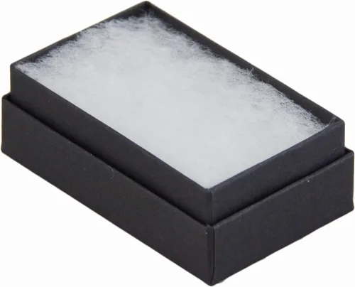 Miniatura 2 de JPB - Joyero relleno de algodón negro mate #21 (caja de 100) de 2.5 x 1.5 pulgadas