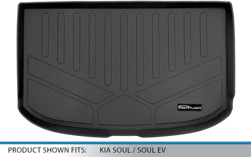 Miniatura 3 de SMARTLINER Alfombrilla de suelo para maletero de carga personalizada para todo tipo de clima para Kia Soul 2014-2019