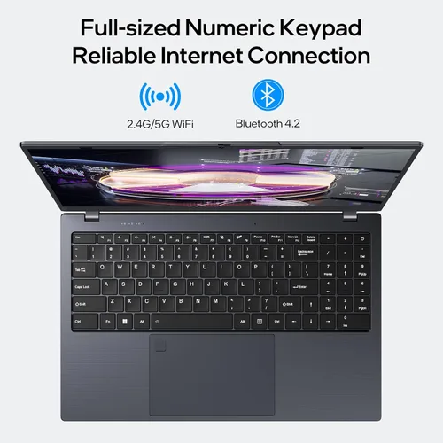 Miniatura 6 de UOWAMOU 15.6 pulgadas, 16 GB de RAM, SSD de 512 GB, computadora portátil con pantalla FHD IPS, N5095 Quad Core, WiFi 2.4/5G, retroiluminación BT4.2