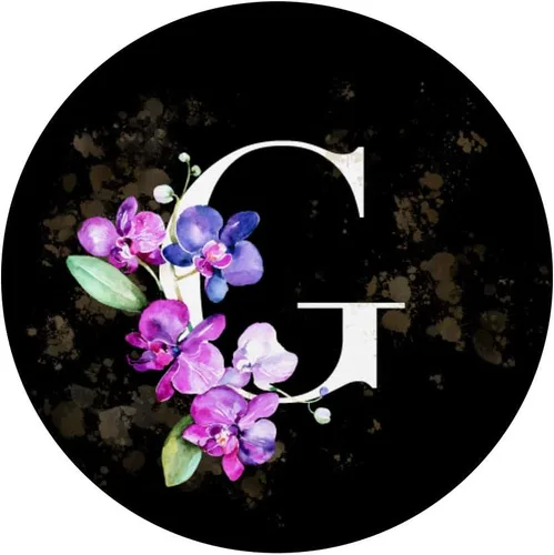 Miniatura 3 de Orchids Plants Flower - Soporte para teléfonos y tabletas, diseño de letra G, color negro, Negro