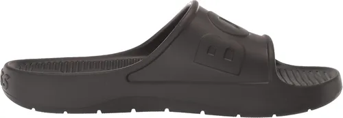 Miniatura 6 de BOSS Sandalias de vinilo con logotipo llamativo para hombre, Negro Galaxy
