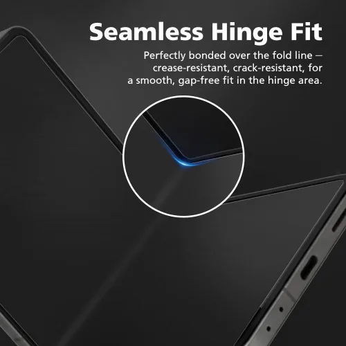 Miniatura 4 de [Paquete de 3+3] para Samsung Galaxy Z Flip 3 0.18 oz, protector de pantalla mate antirreflejos EPU+TPU, cubierta completa en el interior + 3